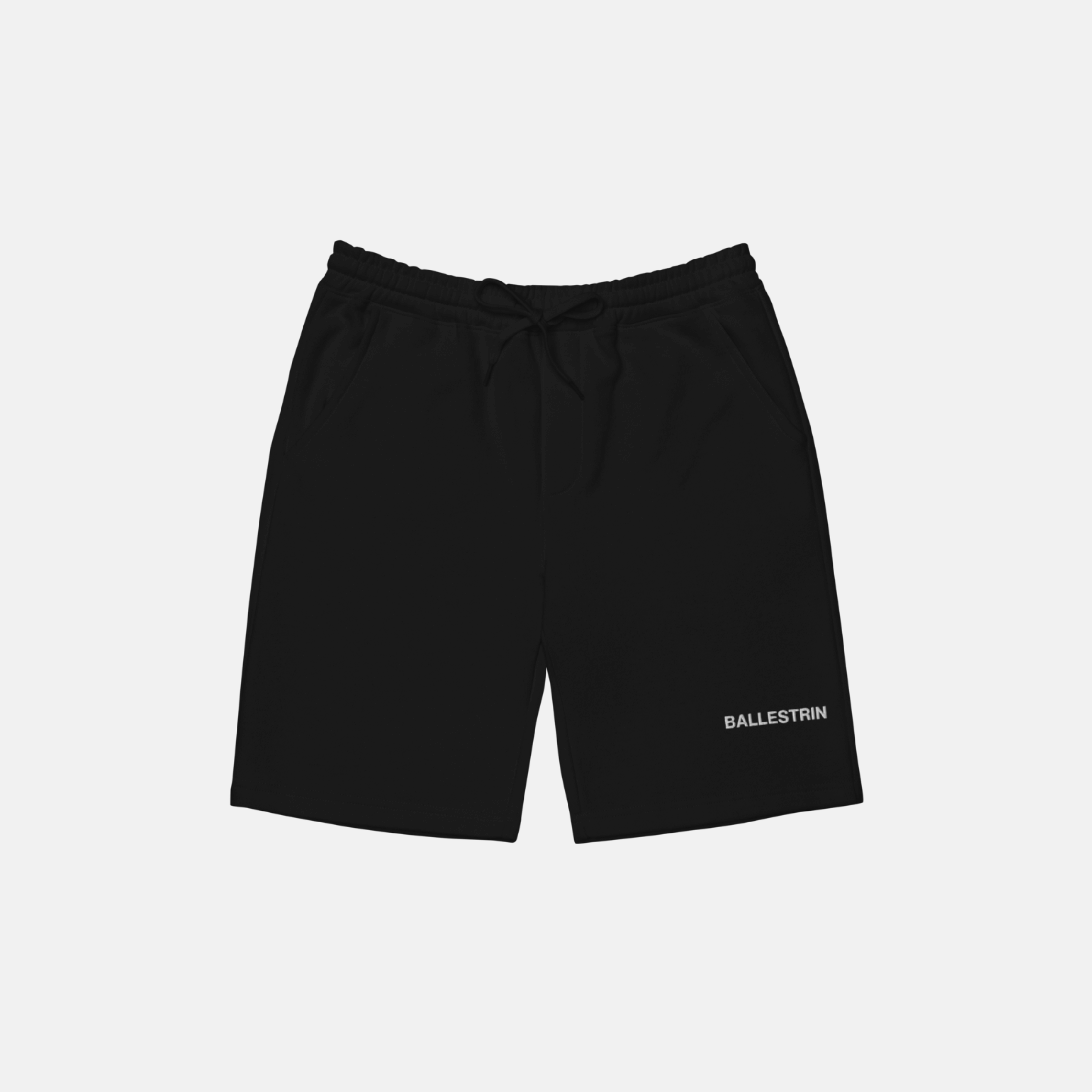 Black Ballestrin Essential Fleece Shorts