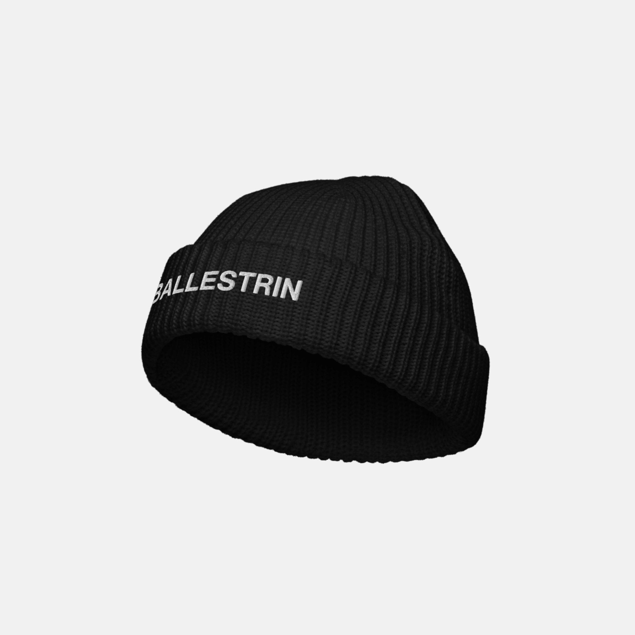 Black Ballestrin Essential Beanie - BALLESTRIN