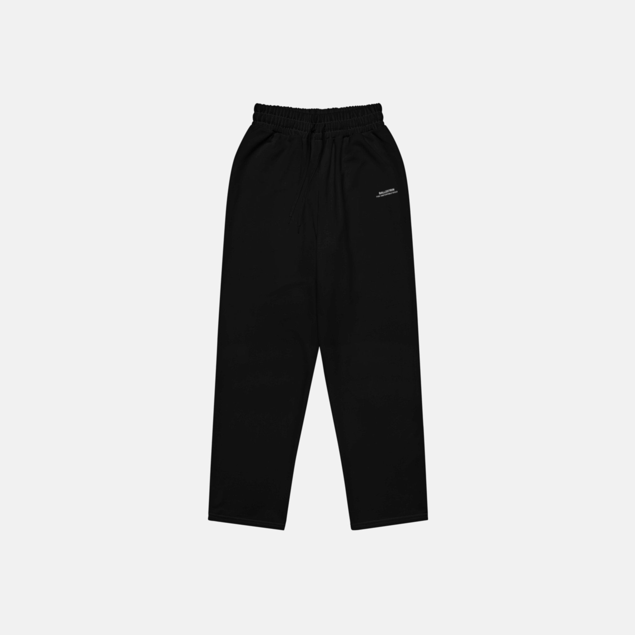 Black Ballestrin Essential Sport Wide - leg Joggers - BALLESTRIN