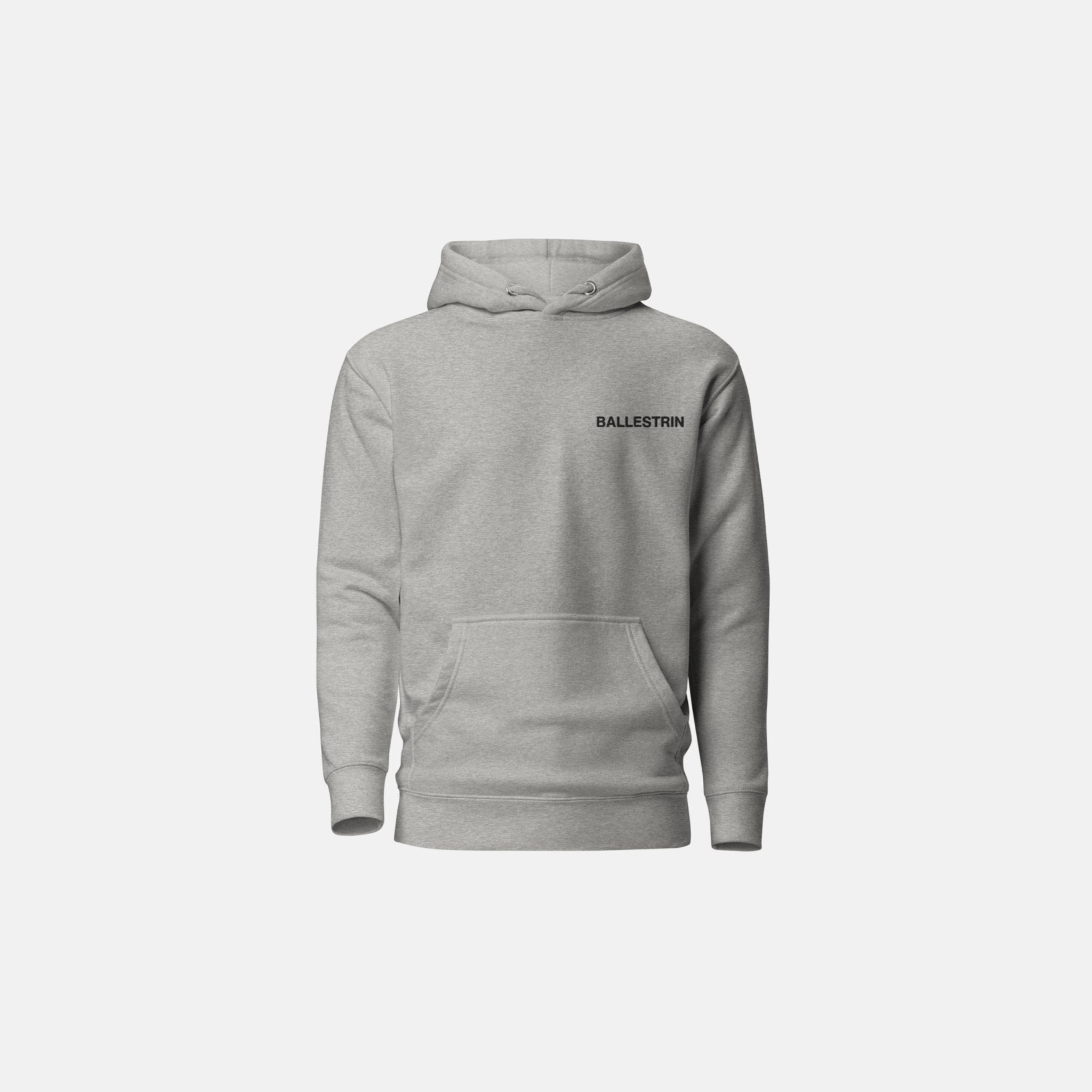 Light Grey Ballestrin Essential Hoodie - BALLESTRIN