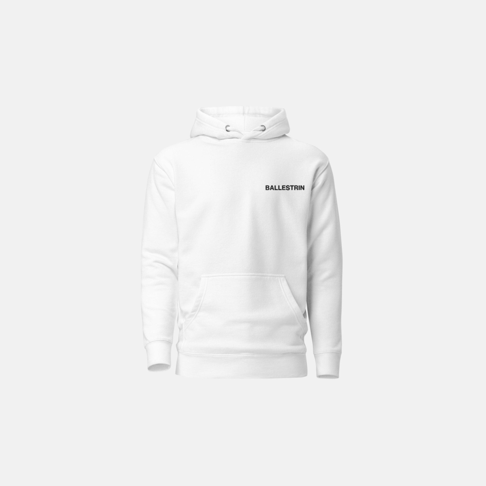 White Ballestrin Essential Hoodie - BALLESTRIN