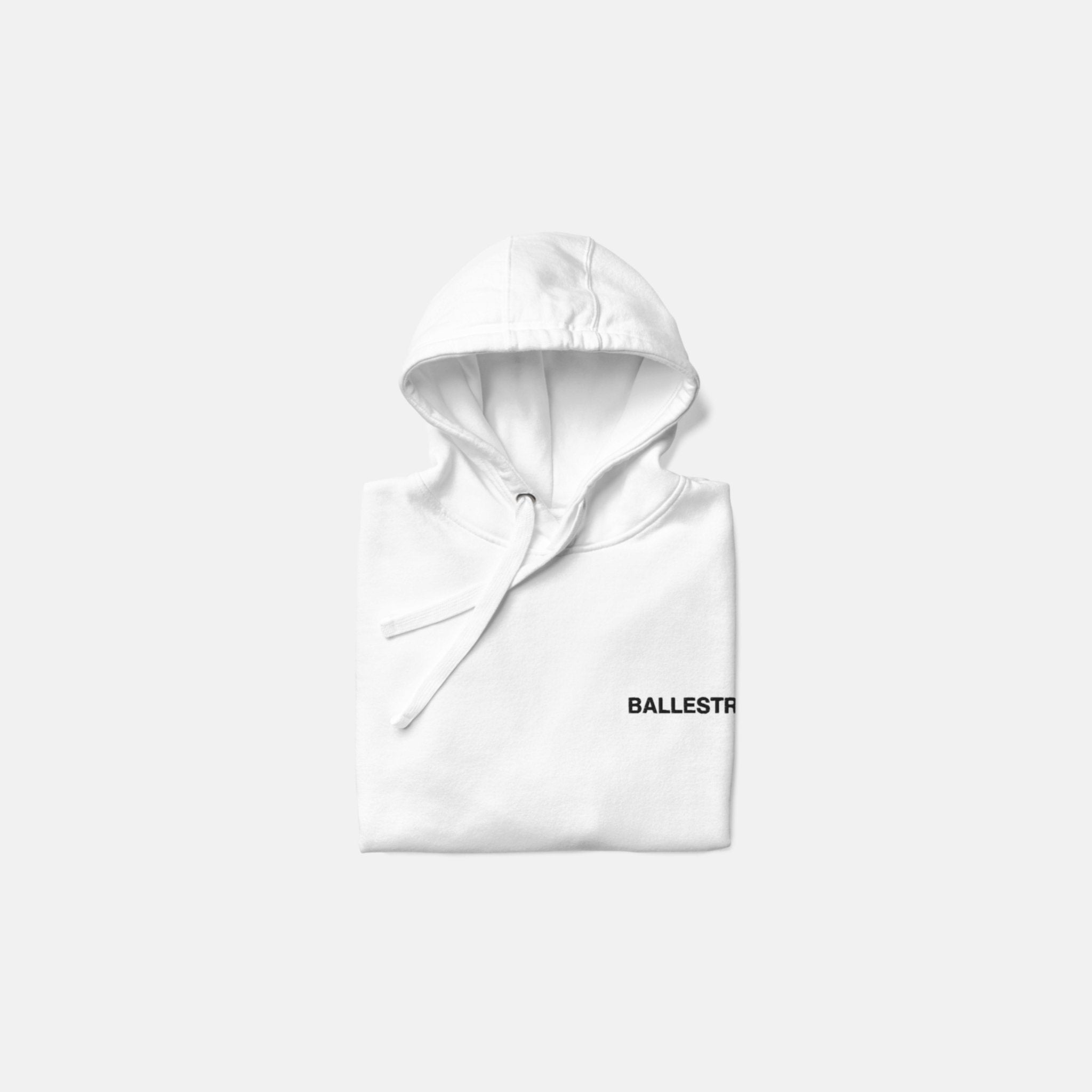 White Ballestrin Essential Hoodie - BALLESTRIN