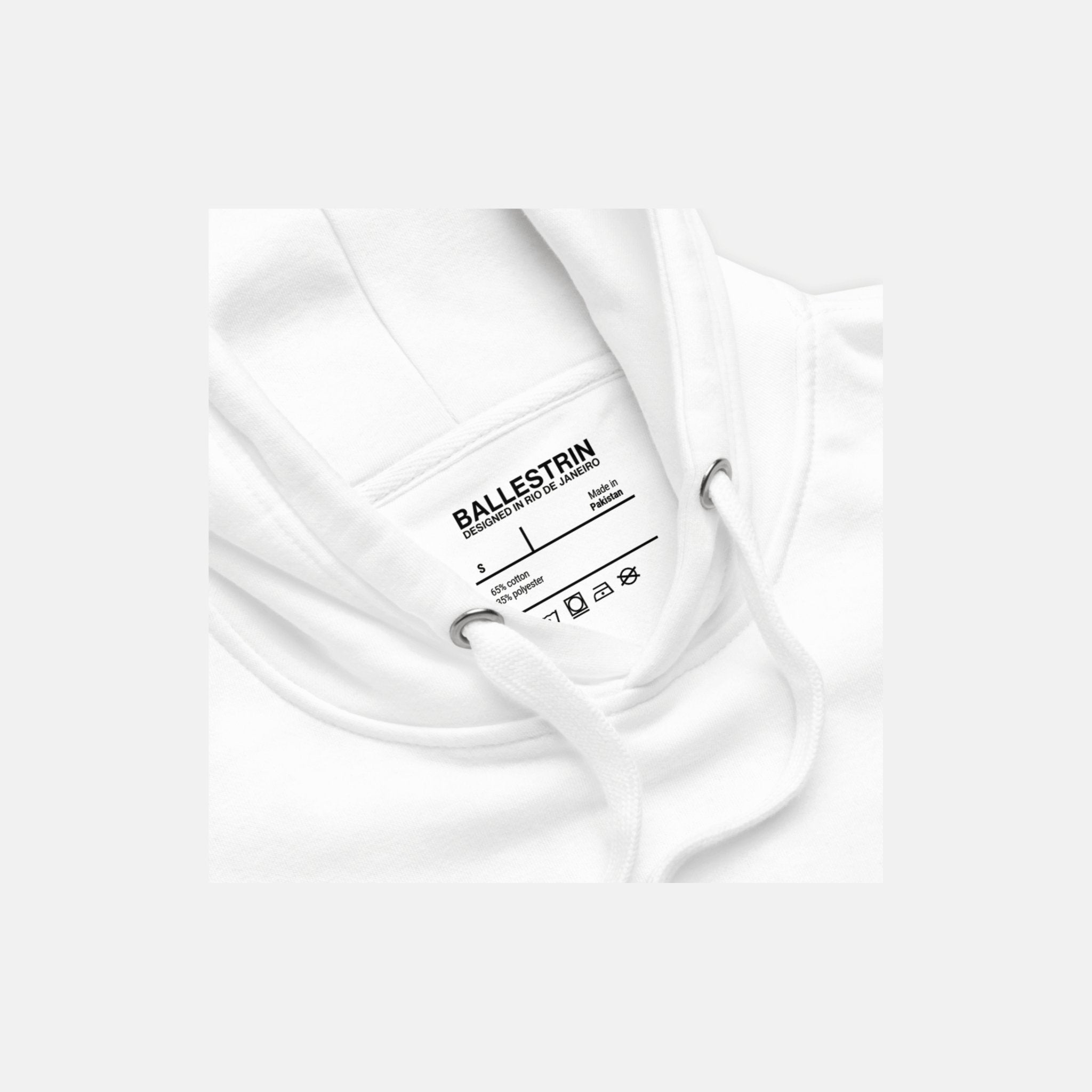 White Ballestrin Essential Hoodie - BALLESTRIN